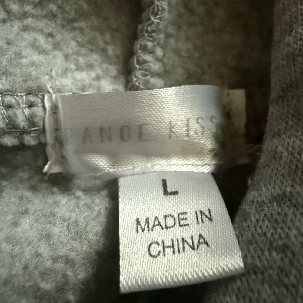**SOLD** Gray Hoodie with Pink Accents - Picture 4 of 6